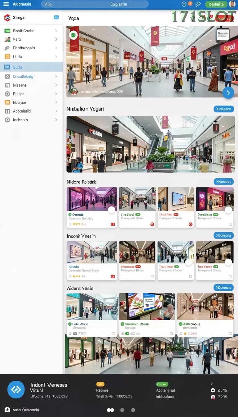 Cuplikan layar DORA77 — menu navigasi